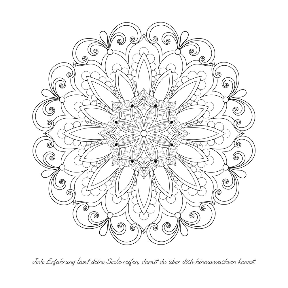 JO ELBA | Buecher | Ein Garten voller Mandalas – 52 Mandalas mit liebevollen Affirmationen zum Aufblühen & Wachsen | Ausmalbuch für Erwachsene | Blick ins Buch 4 JO ELBA | Buecher | Ein Garten voller Mandalas – 52 Mandalas mit liebevollen Affirmationen zum Aufblühen & Wachsen | Ausmalbuch für Erwachsene | Blick ins Buch 4