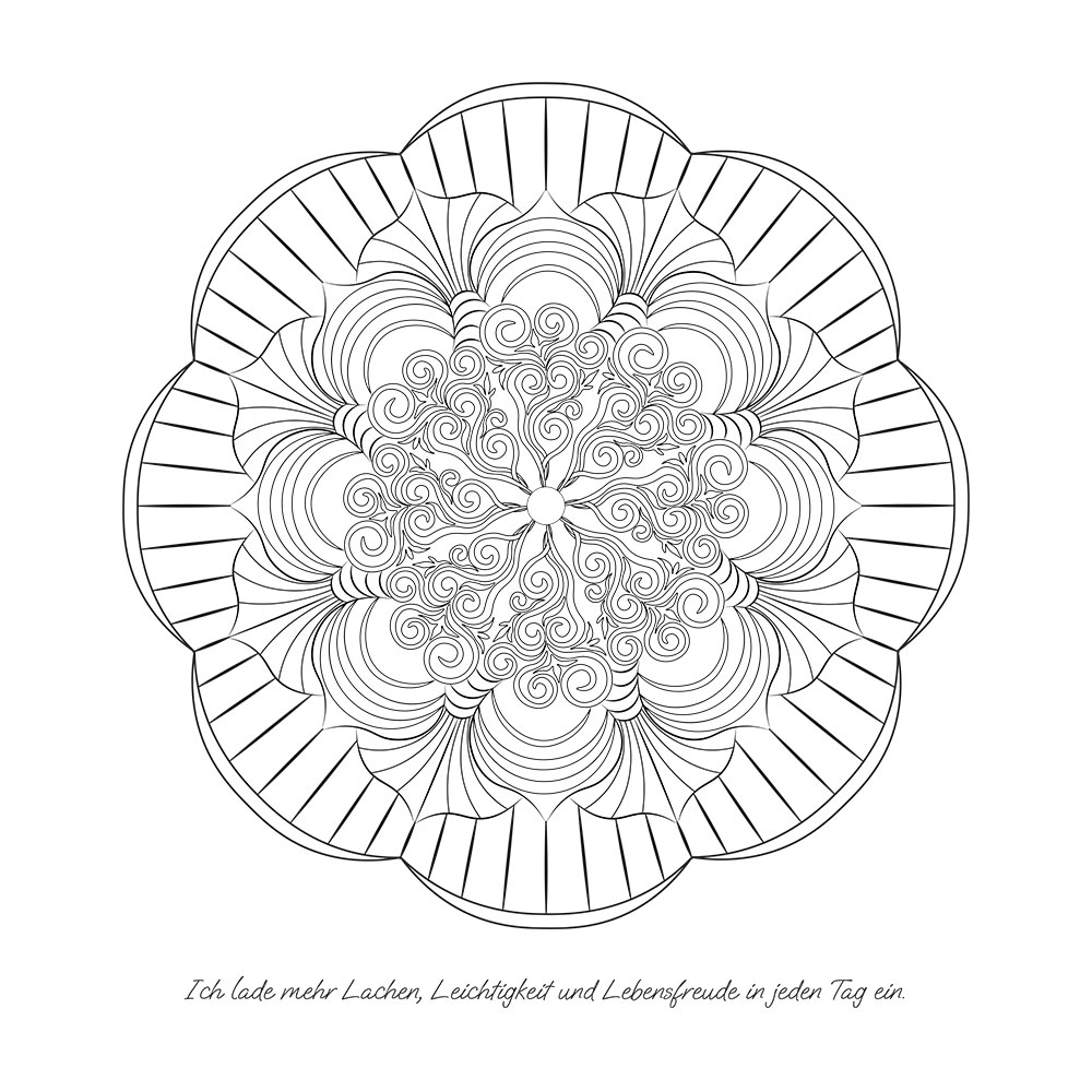 JO ELBA | Buecher | Ein Jahr voller Mandalas – 52 Mandalas mit liebevollen Affirmationen zum Aufblühen & Wachsen | Ausmalbuch für Erwachsene | Blick ins Buch 3