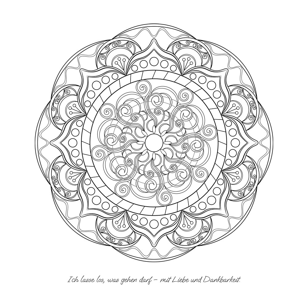 JO ELBA | Buecher | Ein Jahr voller Mandalas – 52 Mandalas mit liebevollen Affirmationen zum Aufblühen & Wachsen | Ausmalbuch für Erwachsene | Blick ins Buch 4