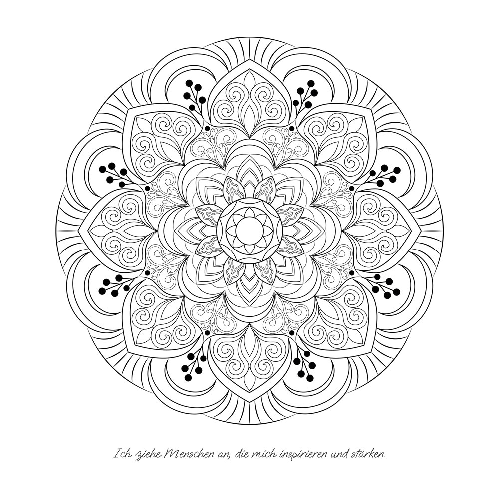 JO ELBA | Buecher | Ein Jahr voller Mandalas – 52 Mandalas mit liebevollen Affirmationen zum Aufblühen & Wachsen | Ausmalbuch für Erwachsene | Blick ins Buch 6