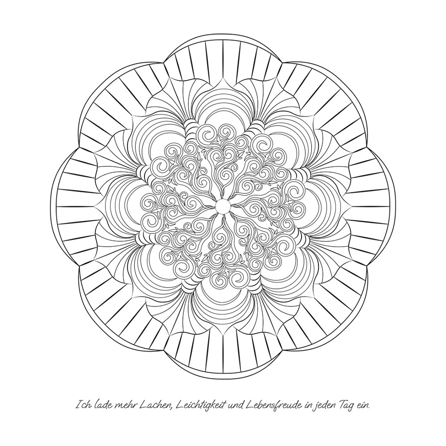 JO ELBA | Buecher | Ein Jahr voller Mandalas – 52 Mandalas mit liebevollen Affirmationen zum Aufblühen & Wachsen | Ausmalbuch für Erwachsene | Blick ins Buch 3