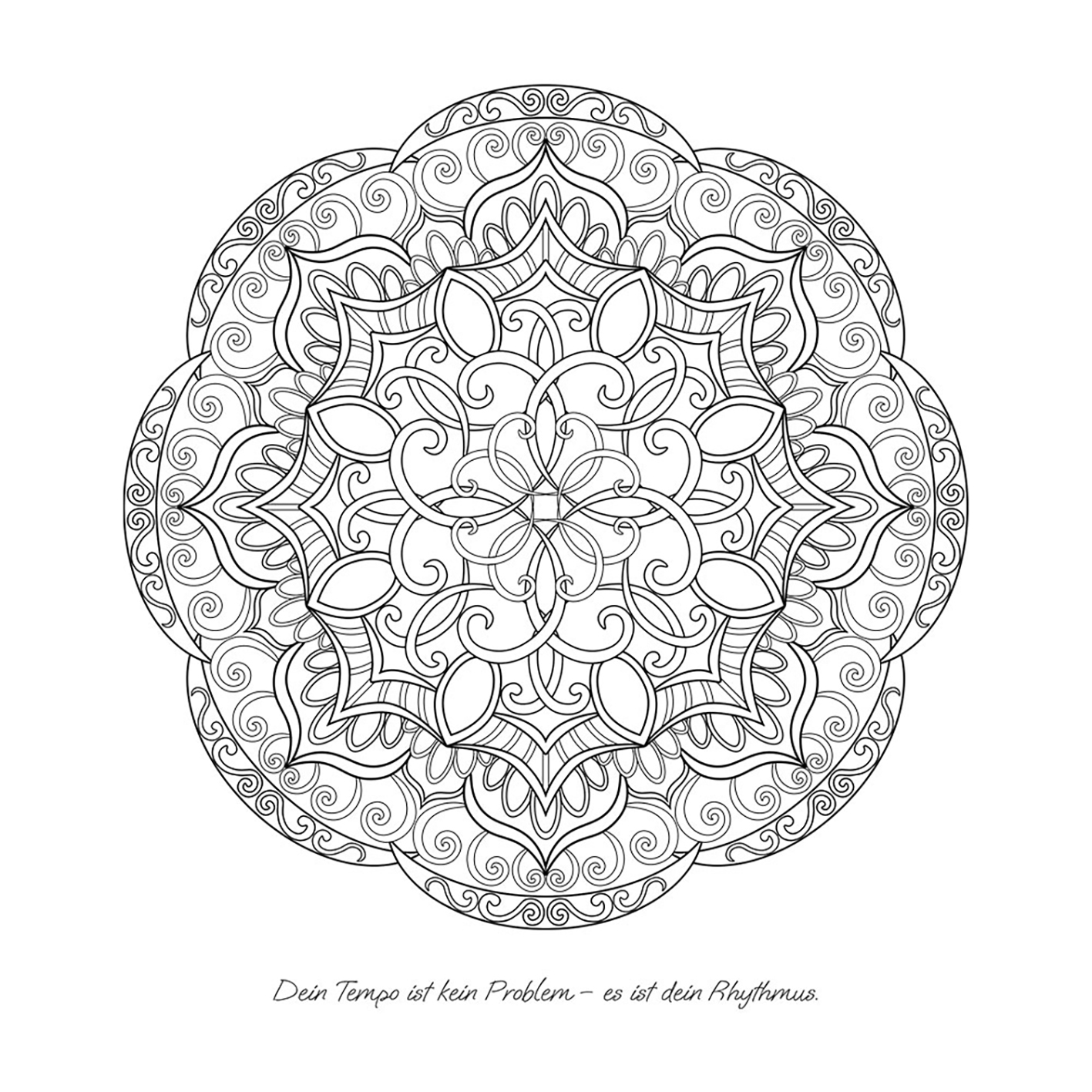 JO ELBA | Buecher | Eine Reise voller Mandalas – 52 Mandalas mit liebevollen Affirmationen zum Aufblühen & Wachsen | Ausmalbuch für Erwachsene | Blick ins Buch 2