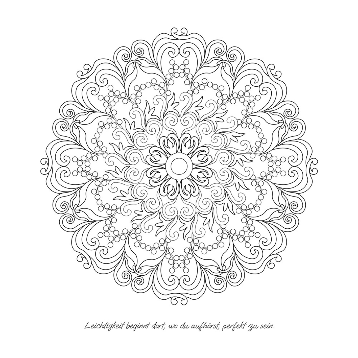 JO ELBA | Buecher | Eine Reise voller Mandalas – 52 Mandalas mit liebevollen Affirmationen zum Aufblühen & Wachsen | Ausmalbuch für Erwachsene | Blick ins Buch 4